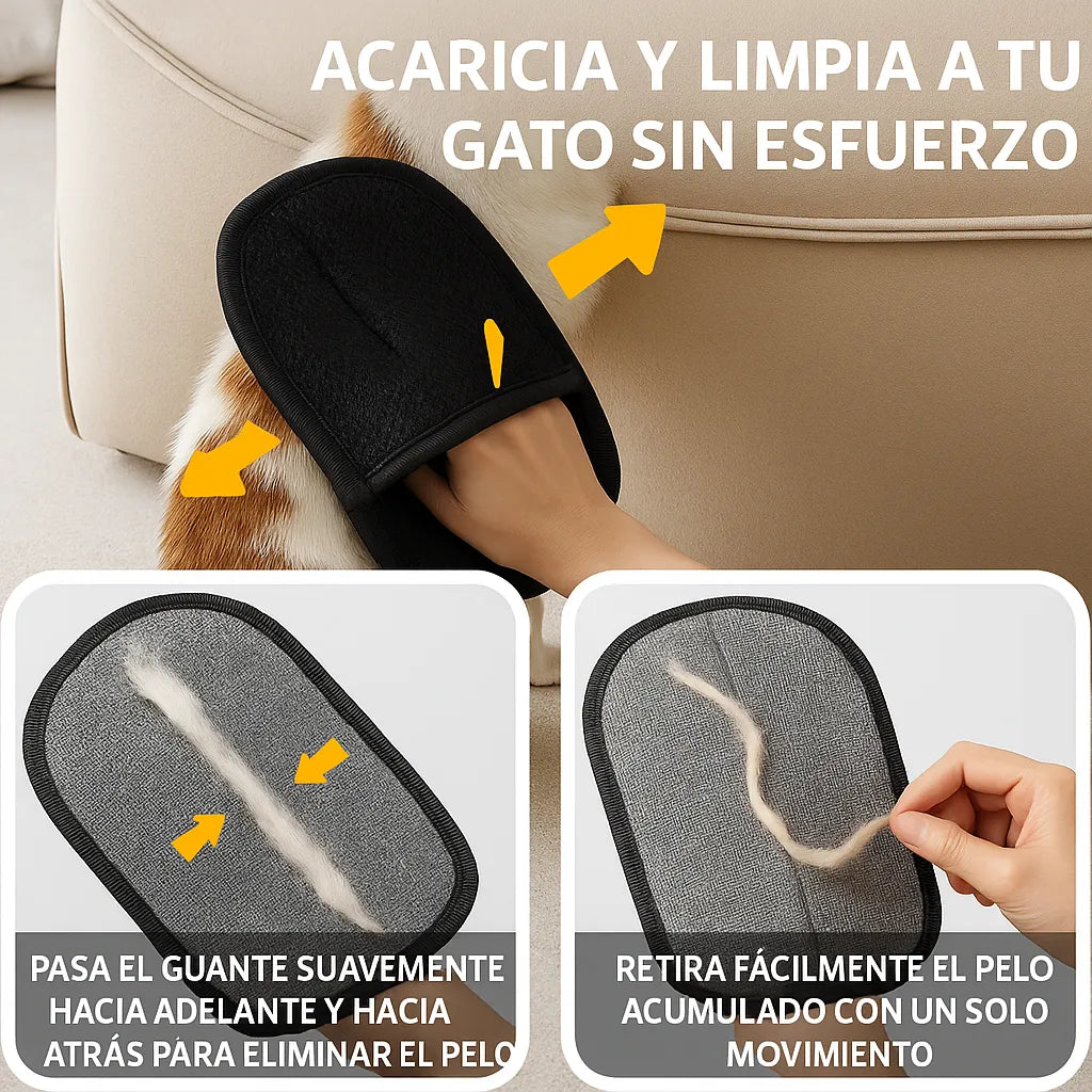 Sacá Pelusas de tus MASCOTAS con el GUANTE saca pelusas